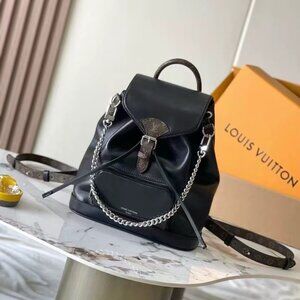 LOUIS VUITTON Montsouris logo magnetic closure backpack